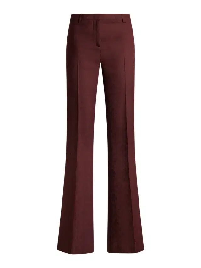 Etro Cool Wool Jacquard Trousers