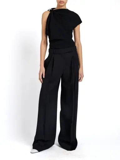 Proenza Schouler Malika Matte Double Crepe Top | Thumbnail 2