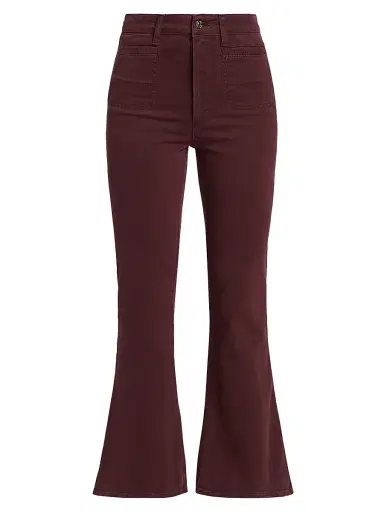PAIGE Women's Marlow High-Rise Boot-Cut Jeans | Thumbnail 1
