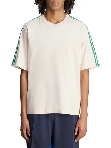 adidas Men's x Wales Bonner Crewneck T-Shirt - Wonder Quartz | Thumbnail 4 adidas Men's x Wales Bonner Crewneck T-Shirt - Wonder Quartz | Thumbnail 4