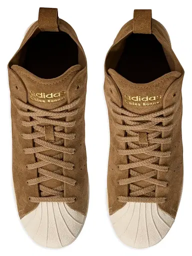adidas Men's  x Wales Bonner Superstar Hi Suede Sneakers - Night Brown | Thumbnail 5