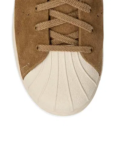 adidas Men's  x Wales Bonner Superstar Hi Suede Sneakers - Night Brown | Thumbnail 7