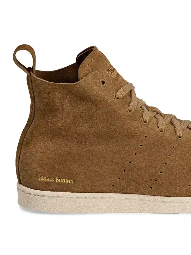 adidas Men's  x Wales Bonner Superstar Hi Suede Sneakers - Night Brown | Thumbnail 8