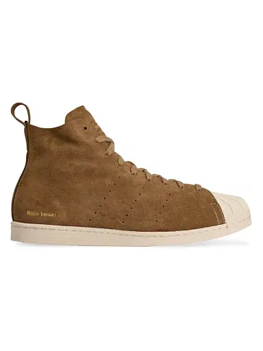 adidas Men's  x Wales Bonner Superstar Hi Suede Sneakers - Night Brown | Thumbnail 1