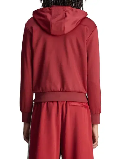 Adidas Men's x Wales Bonner WB Club Track Hoodie - Collegiate Burgundy - Size Medium | Thumbnail 6