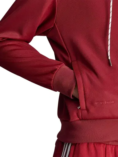 Adidas Men's x Wales Bonner WB Club Track Hoodie - Collegiate Burgundy - Size Medium | Thumbnail 8