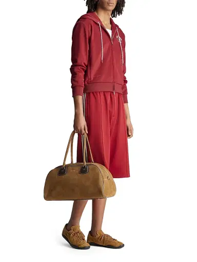 Adidas Men's x Wales Bonner WB Club Track Hoodie - Collegiate Burgundy - Size Medium | Thumbnail 1