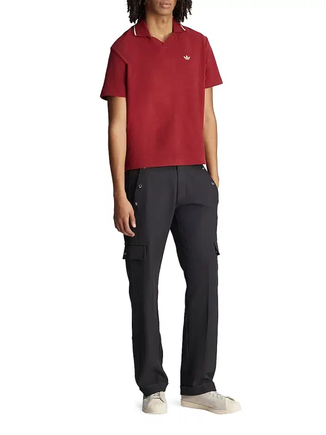 Men's  x Wales Bonner Terry Polo - Collegiate Burgundy