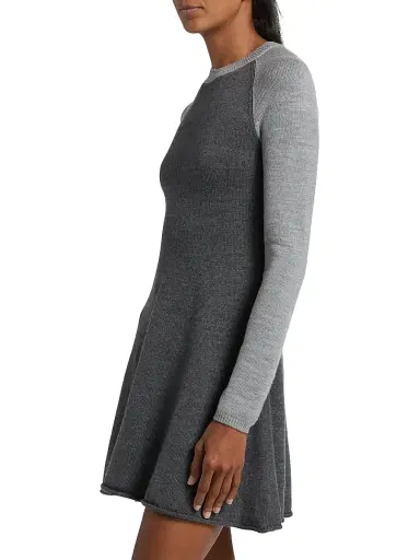 Staud Women's Anita Long-Sleeve Fit & Flare Minidress | Thumbnail 4 Staud Women's Anita Long-Sleeve Fit & Flare Minidress | Thumbnail 4