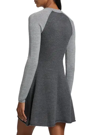 Staud Women's Anita Long-Sleeve Fit & Flare Minidress | Thumbnail 5 Staud Women's Anita Long-Sleeve Fit & Flare Minidress | Thumbnail 5