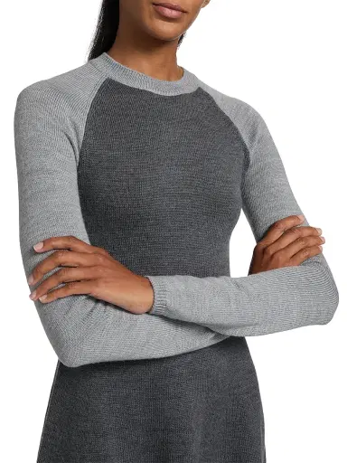 Staud Women's Anita Long-Sleeve Fit & Flare Minidress | Thumbnail 6 Staud Women's Anita Long-Sleeve Fit & Flare Minidress | Thumbnail 6