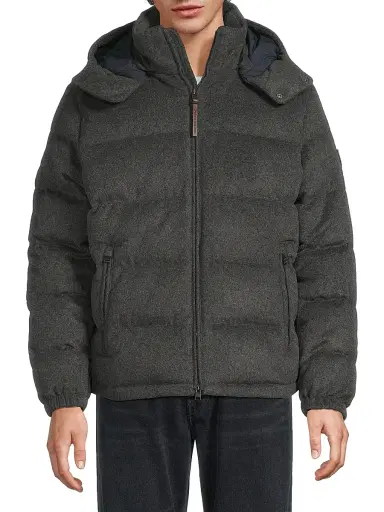 Polo Ralph Lauren Men's Brushed Wool-Blend Puffer Jacket | Thumbnail 3 Polo Ralph Lauren Men's Brushed Wool-Blend Puffer Jacket | Thumbnail 3