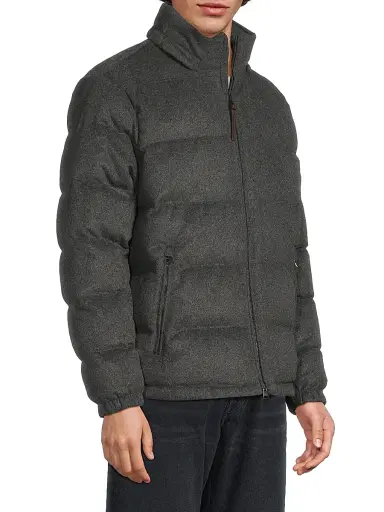 Polo Ralph Lauren Men's Brushed Wool-Blend Puffer Jacket | Thumbnail 4 Polo Ralph Lauren Men's Brushed Wool-Blend Puffer Jacket | Thumbnail 4