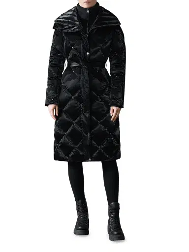 Mackage Women's Izumi-Glo Rhinestone High-Gloss Quilted Coat - Black | Thumbnail 3 Mackage Women's Izumi-Glo Rhinestone High-Gloss Quilted Coat - Black | Thumbnail 3