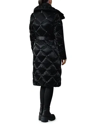 Mackage Women's Izumi-Glo Rhinestone High-Gloss Quilted Coat - Black | Thumbnail 5 Mackage Women's Izumi-Glo Rhinestone High-Gloss Quilted Coat - Black | Thumbnail 5