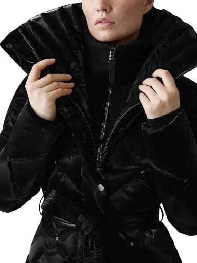 Mackage Women's Izumi-Glo Rhinestone High-Gloss Quilted Coat - Black | Thumbnail 6 Mackage Women's Izumi-Glo Rhinestone High-Gloss Quilted Coat - Black | Thumbnail 6