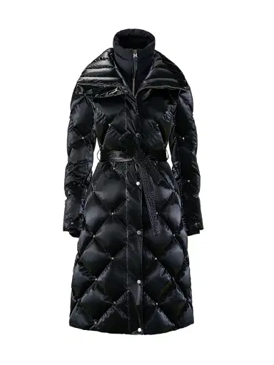 Mackage Women's Izumi-Glo Rhinestone High-Gloss Quilted Coat - Black | Thumbnail 1 Mackage Women's Izumi-Glo Rhinestone High-Gloss Quilted Coat - Black | Thumbnail 1