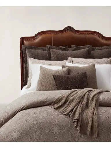 Ralph Lauren Valeria Glen Plaid Wool Euro Sham | Thumbnail 1 Ralph Lauren Valeria Glen Plaid Wool Euro Sham | Thumbnail 1