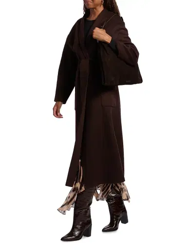 Ba&sh Women's Kate Wrap Wool-Blend Coat | Thumbnail 2 Ba&sh Women's Kate Wrap Wool-Blend Coat | Thumbnail 2