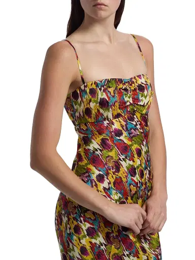 Saloni Women's Renee Slip Maxi Dress - Astilbe Rouge | Thumbnail 6 Saloni Women's Renee Slip Maxi Dress - Astilbe Rouge | Thumbnail 6