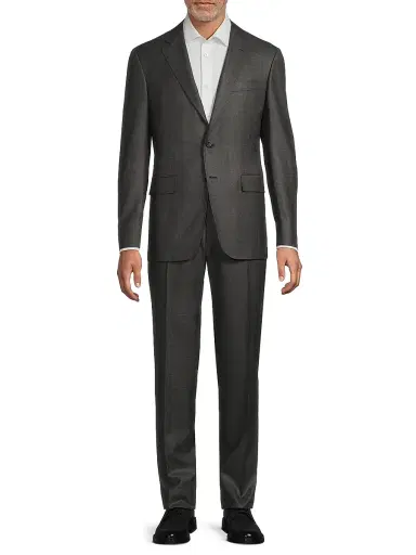 Canali Men's Kei Wool Trim-Fit Suit - Grey - Size 46 | Thumbnail 3 Canali Men's Kei Wool Trim-Fit Suit - Grey - Size 46 | Thumbnail 3