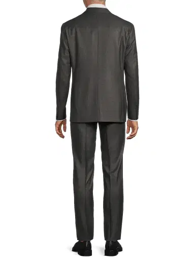 Canali Men's Kei Wool Trim-Fit Suit - Grey - Size 46 | Thumbnail 5 Canali Men's Kei Wool Trim-Fit Suit - Grey - Size 46 | Thumbnail 5