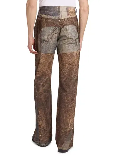 Acne Studios Men's Trompe L'Oeil Cotton Chaps Jeans | Thumbnail 5