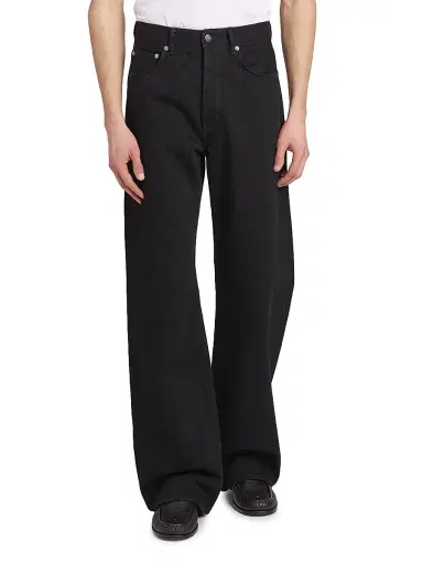 Acne Studios Men's Straight-Leg Jeans - Black - Size 36 | Thumbnail 3