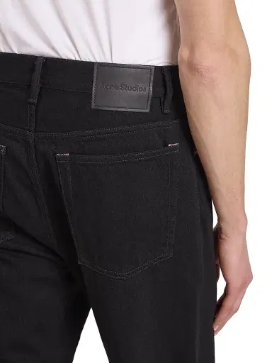 Acne Studios Men's Straight-Leg Jeans - Black - Size 36 | Thumbnail 6