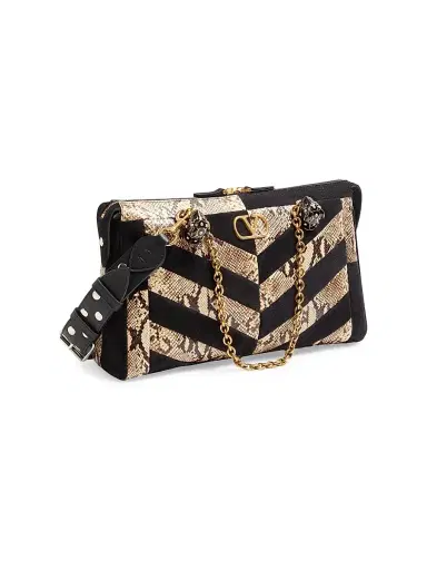 Valentino Garavani Women's Panthea Shoulder Bag with Chevron Motif | Thumbnail 4 Valentino Garavani Women's Panthea Shoulder Bag with Chevron Motif | Thumbnail 4