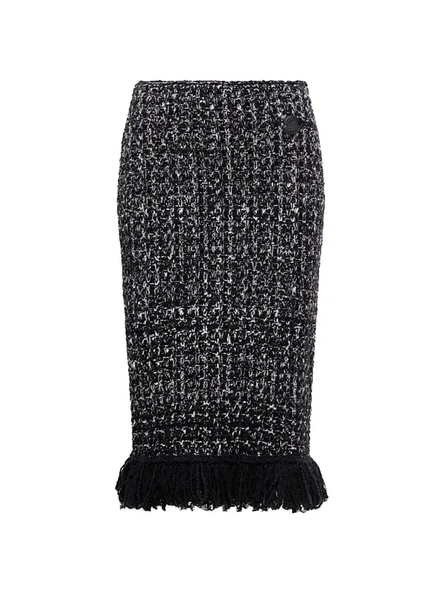 Women's Skirt in Wool Blend - Black