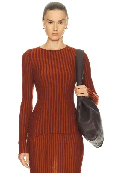 Gabriela Hearst Karlene Funnel Neck Top | Thumbnail 1