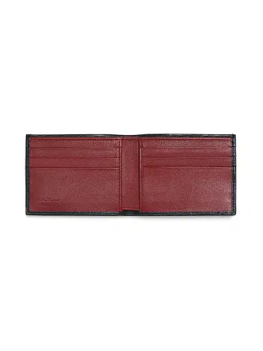 Ferragamo Men's Revival Bi-Fold Leather Wallet - Nero Red | Thumbnail 2