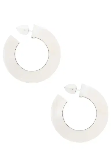 ALAÏA Small Blade Hoop Earrings | Thumbnail 3