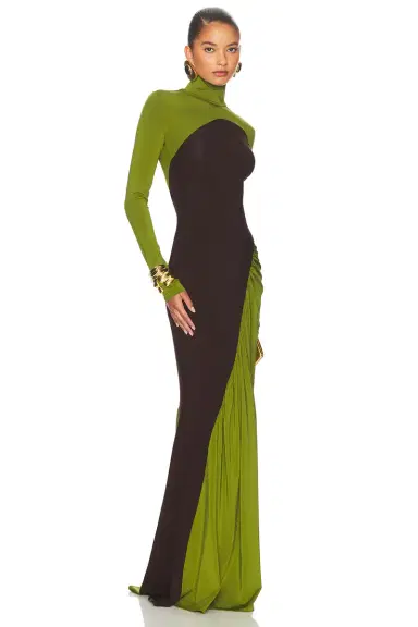 Helsa The Abstraction Color Blocked Jersey Dress | Thumbnail 4