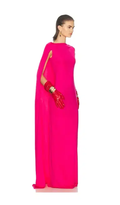 Helsa The Alva Caped Jersey Dress | Thumbnail 2 Helsa The Alva Caped Jersey Dress | Thumbnail 2