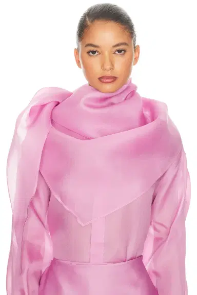 Helsa Silk Gazar Head Scarf | Thumbnail 4