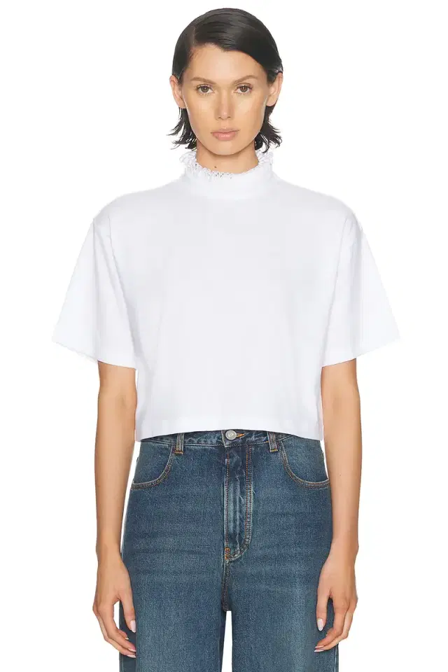 ALAÏA Cropped T-Shirt