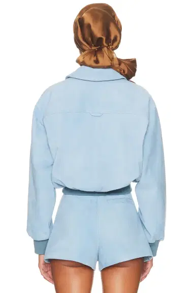 Helsa The Suede Zip Bomber | Thumbnail 3