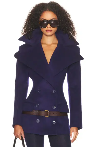 Helsa The Dramatic Collar Peacoat | Thumbnail 3