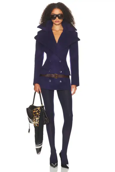 Helsa The Dramatic Collar Peacoat | Thumbnail 7