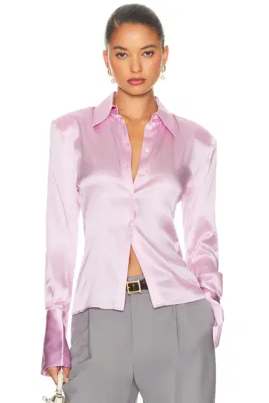 Helsa The Silk Charmeuse Shirt | Thumbnail 1