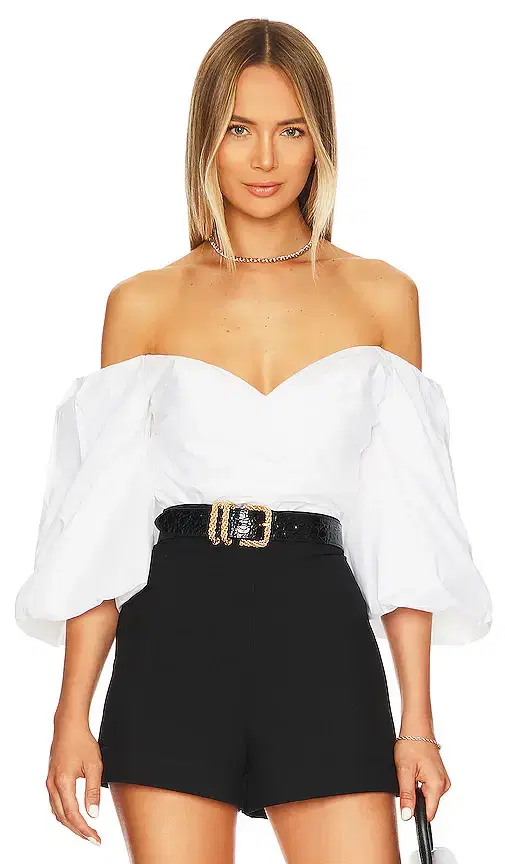 Bardot Eva Poplin Top