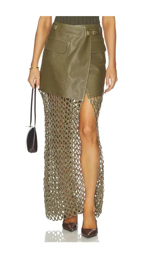 Nonchalant Label Kallan Leather Skirt