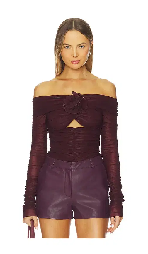 MARIANNA SENCHINA Flower Bloom Bodysuit