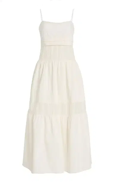 Posse Exclusive Pearl Cotton-Silk Midi Dress | Thumbnail 1 Posse Exclusive Pearl Cotton-Silk Midi Dress | Thumbnail 1