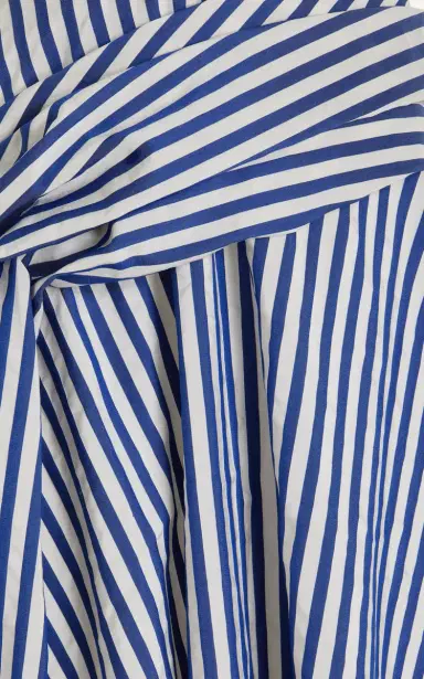 Rosie Assoulin Draped Striped Midi Skirt | Thumbnail 11