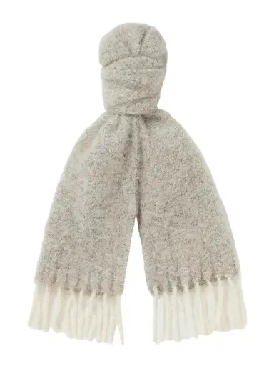 NN07 Fringed Wool-Blend Scarf - Men | Thumbnail 1 NN07 Fringed Wool-Blend Scarf - Men | Thumbnail 1