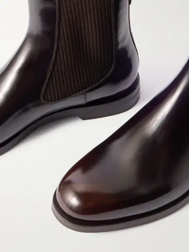 Manolo Blahnik Sempione Manny Polished-Leather Chelsea Boots - Men | Thumbnail 5 Manolo Blahnik Sempione Manny Polished-Leather Chelsea Boots - Men | Thumbnail 5