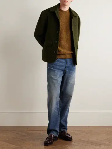 John Smedley Textured-Knit Wool Sweater - Men | Thumbnail 2